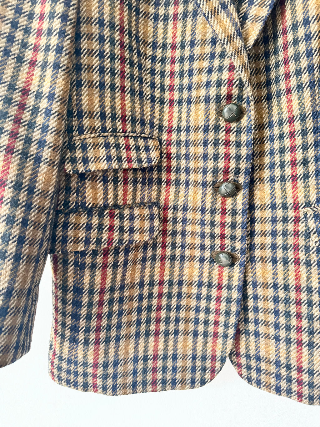 DAKS Vintage Blazer with Leather Buttons image 10