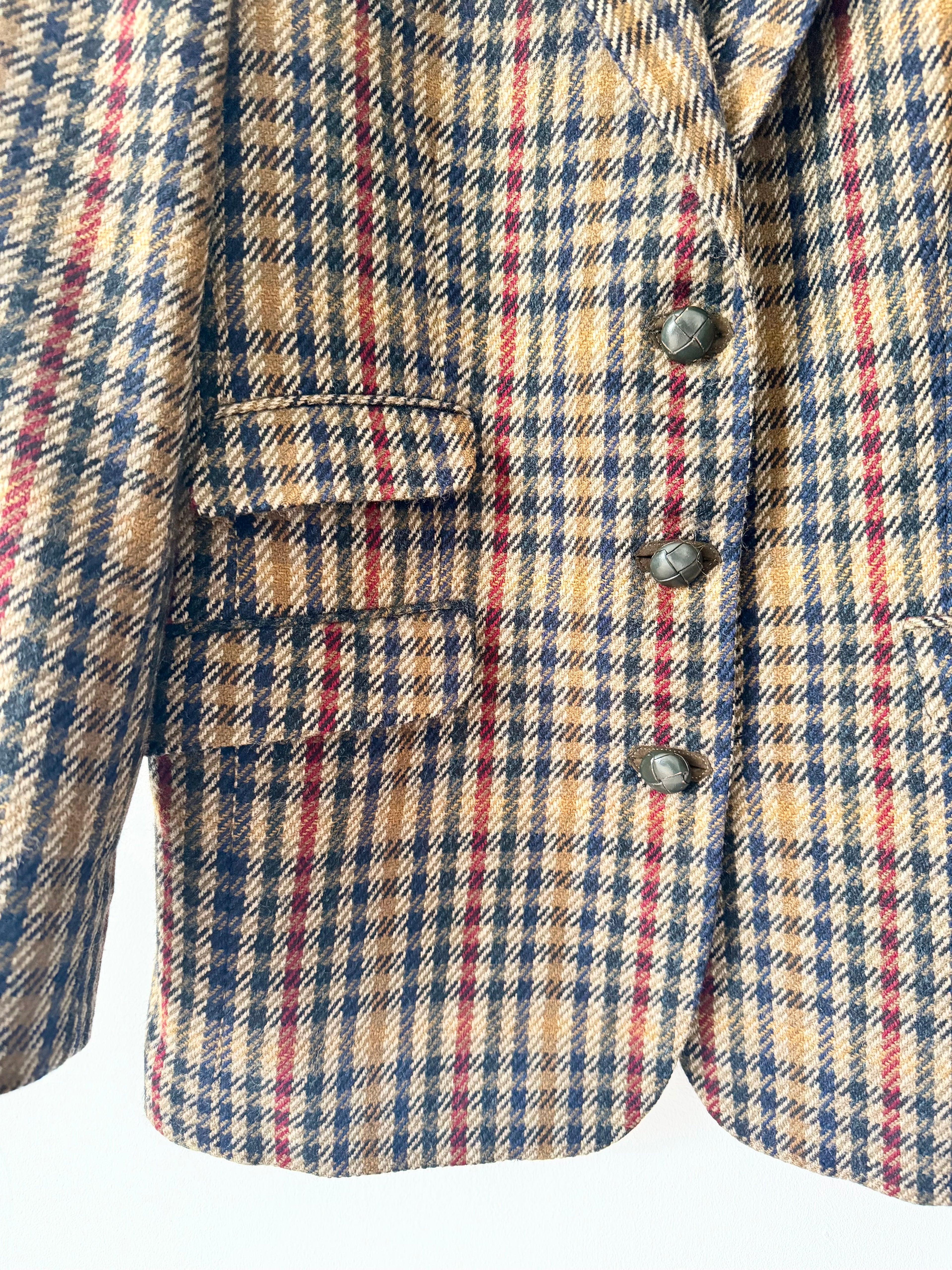 DAKS Vintage Blazer with Leather Buttons image 10