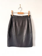 Paul Costelloe Vintage Pencil LeatherSkirt image 0