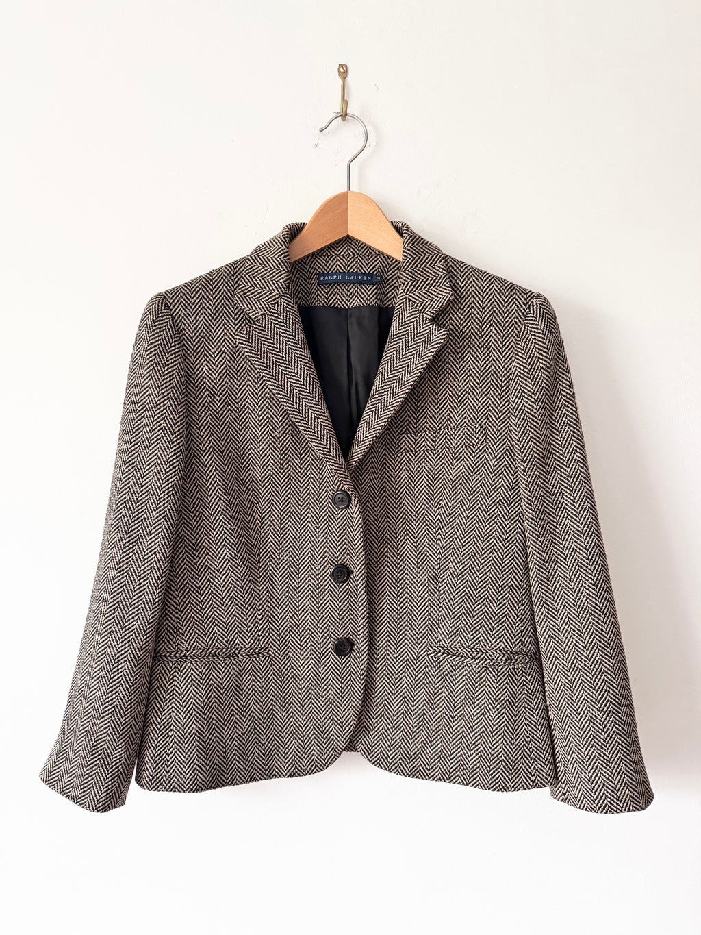 Ralph Lauren Pre-Owned Silk Herringbone Blazer image 1