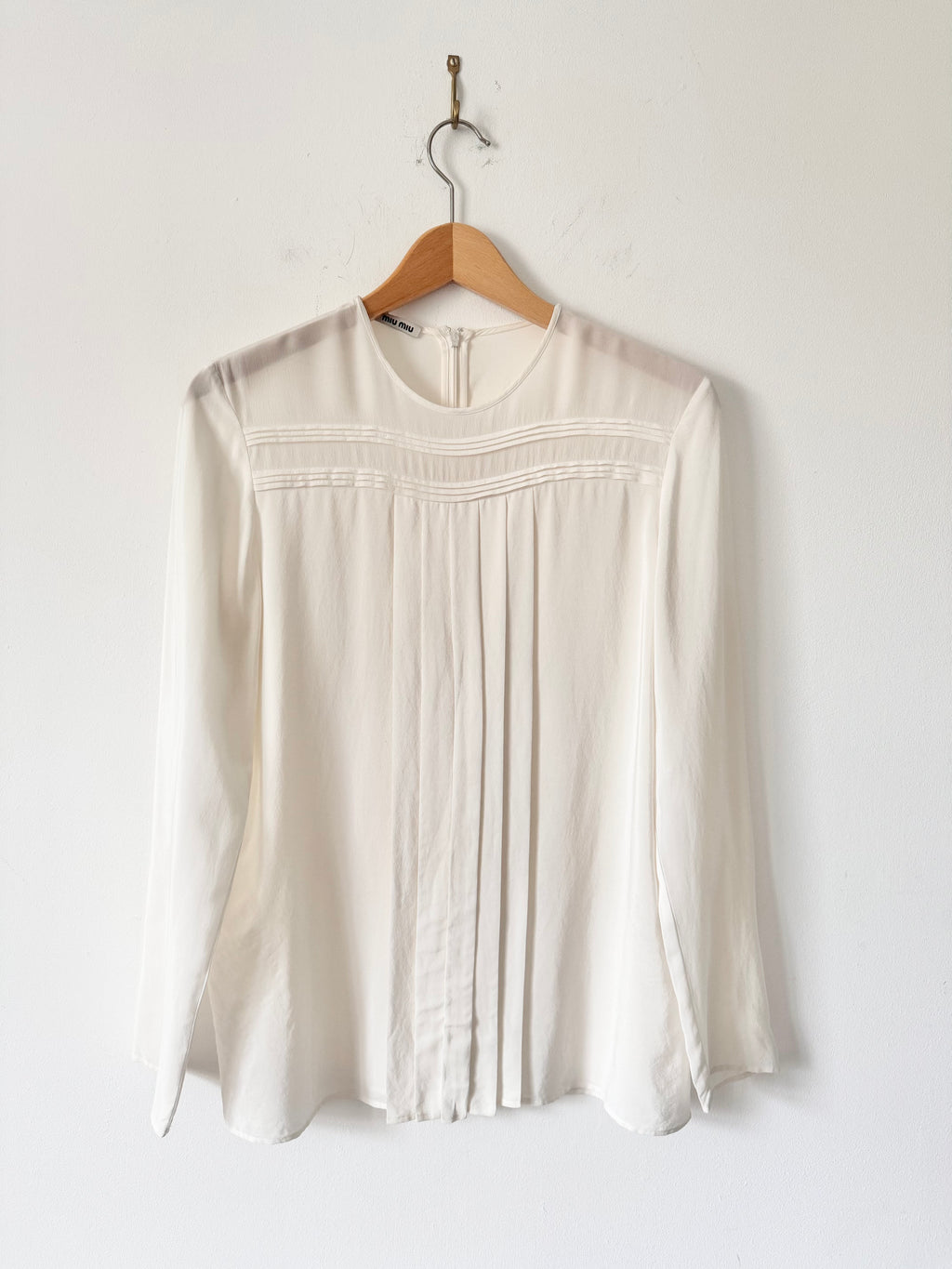 Miu Miu Preowned Pleated Top image 0
