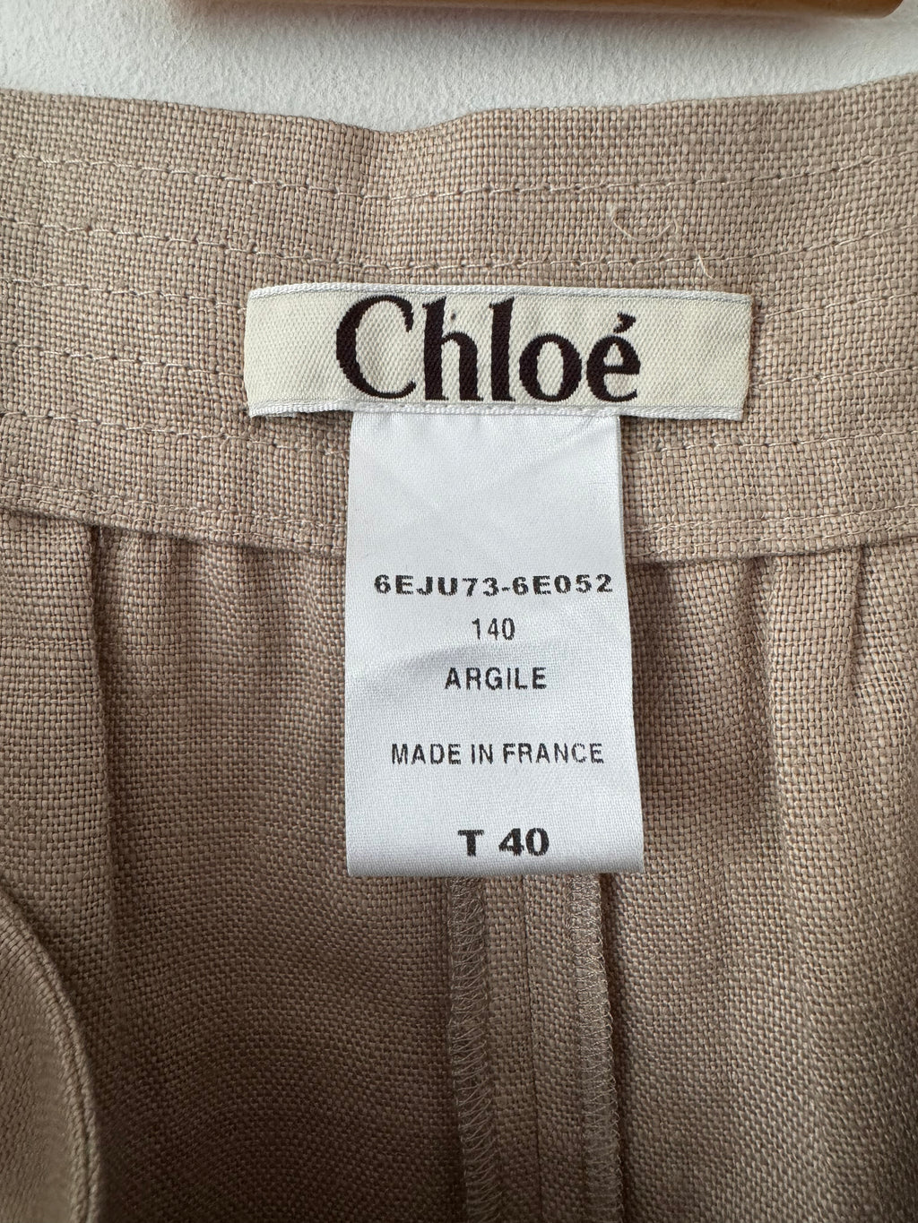Chloé Phoebe Philo Era Preowned Linen Skirt image 5