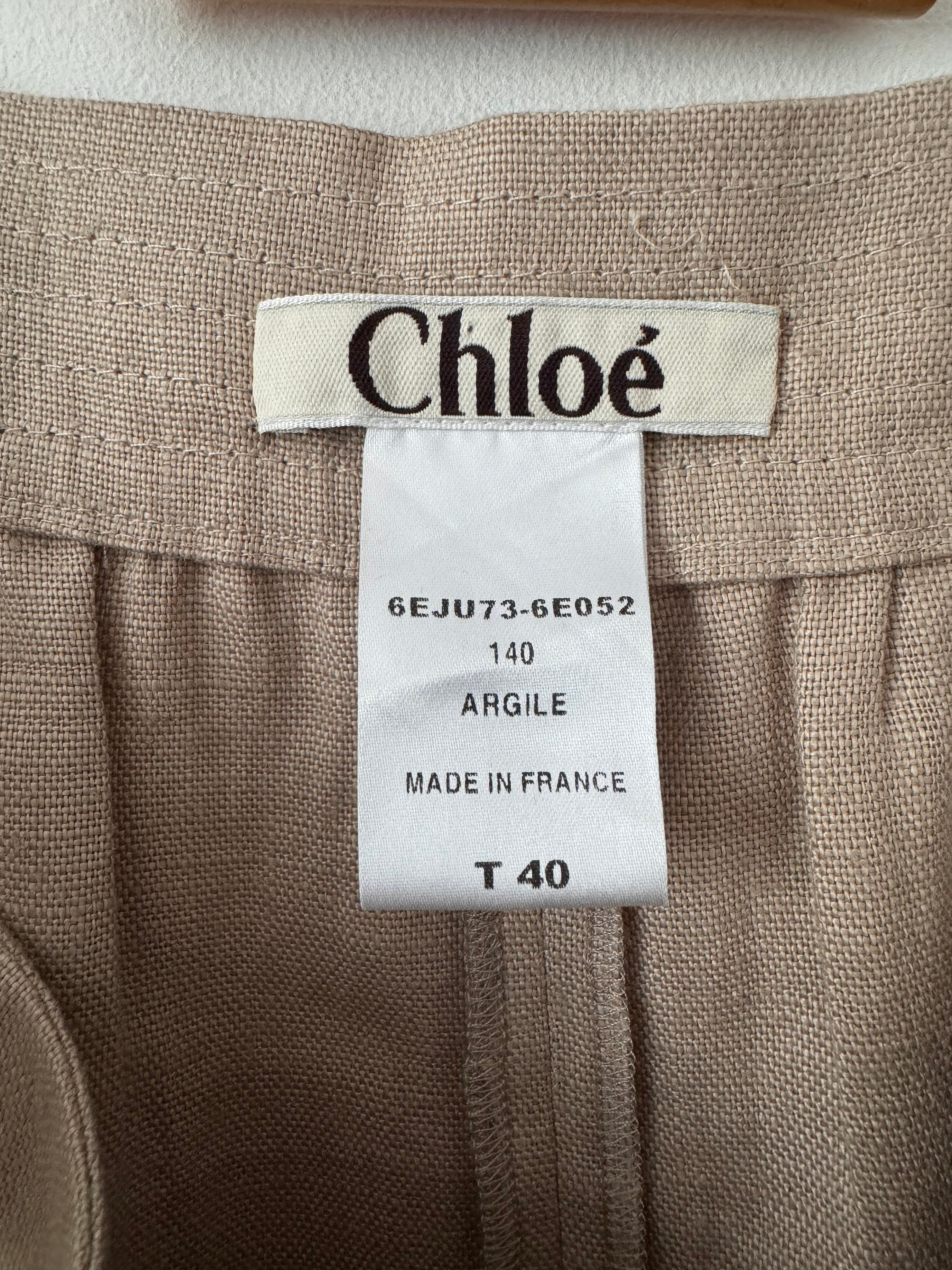 Chloé Phoebe Philo Era Preowned Linen Skirt image 5