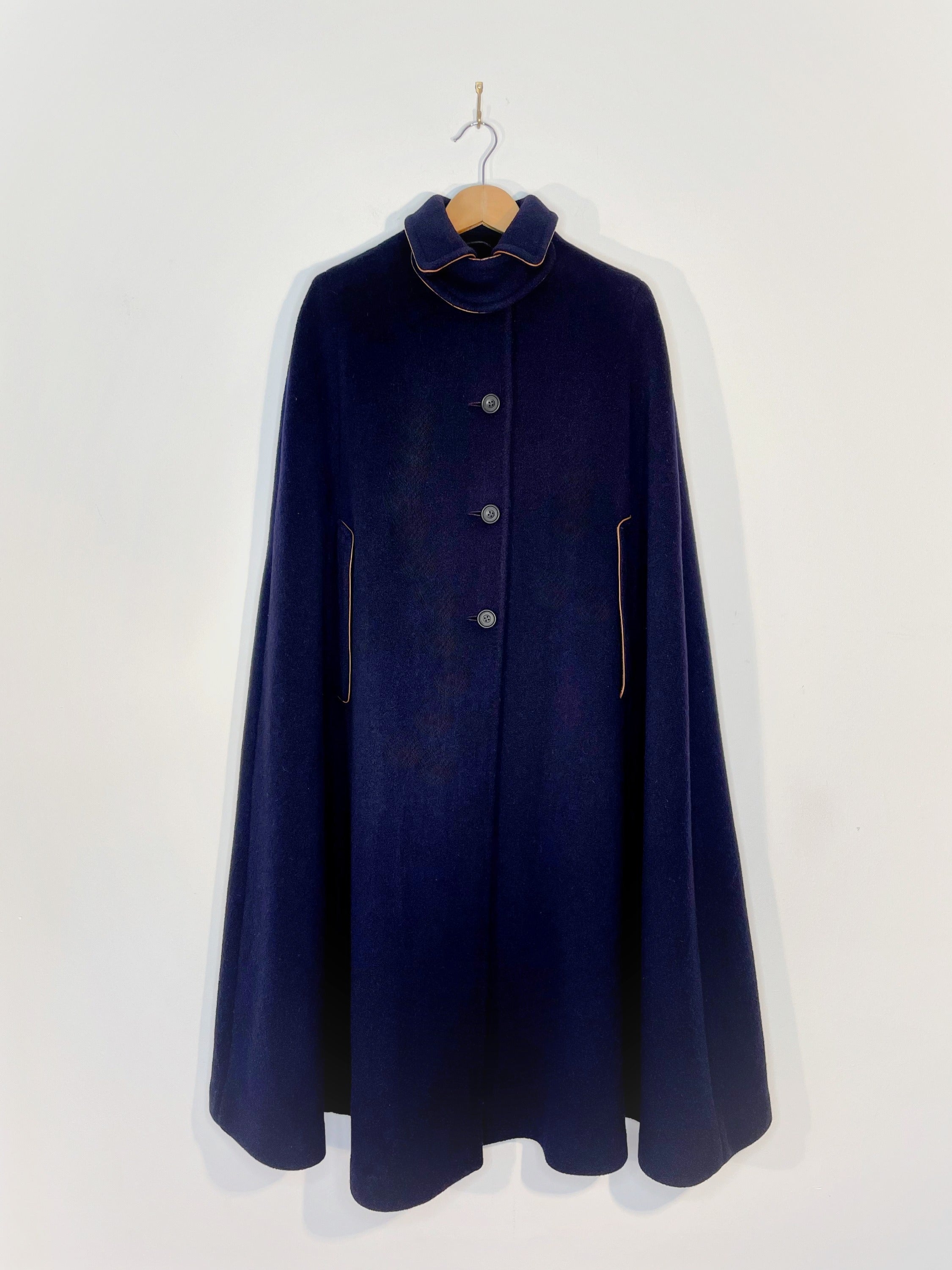 DAKS Preowned Long Wool Cape image 2