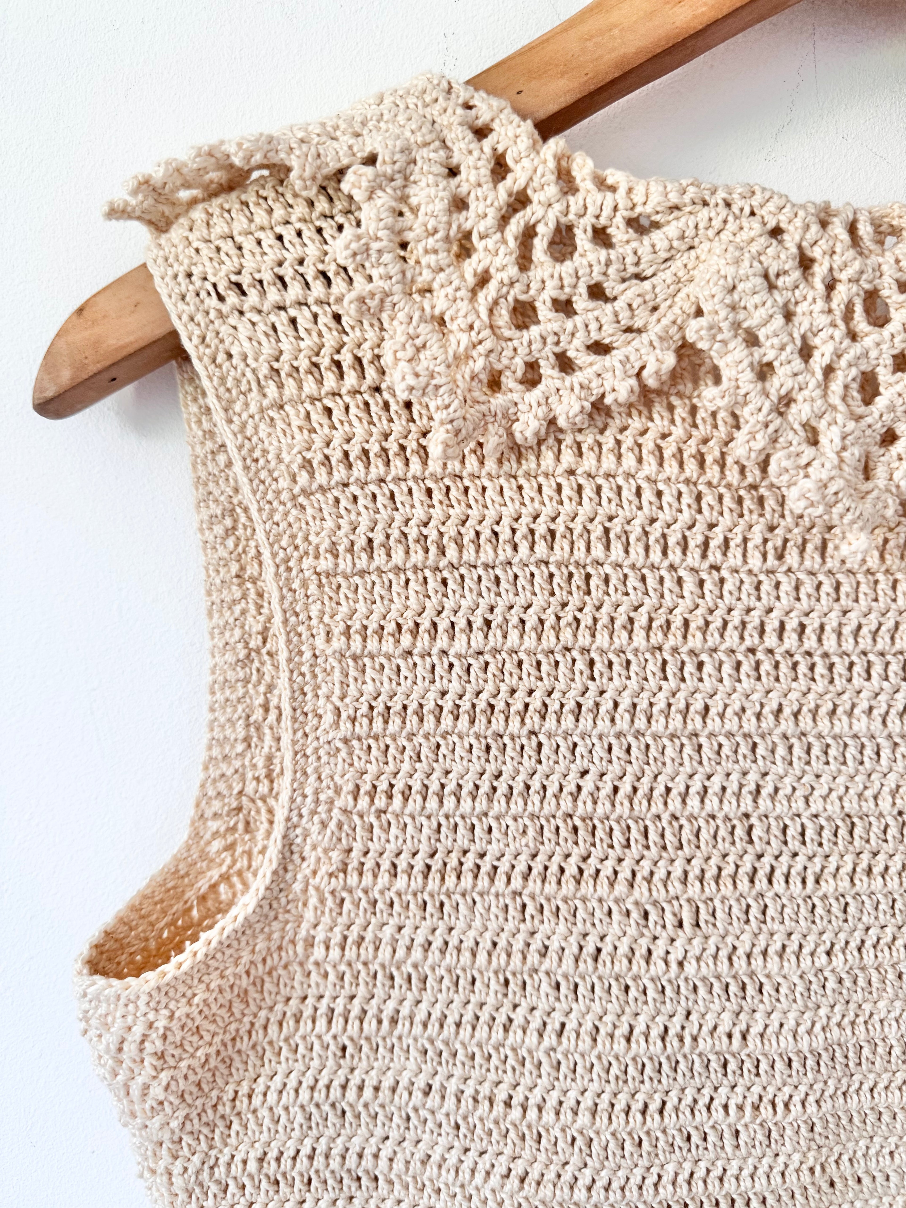 Vintage Crochet Waistcoat image 2