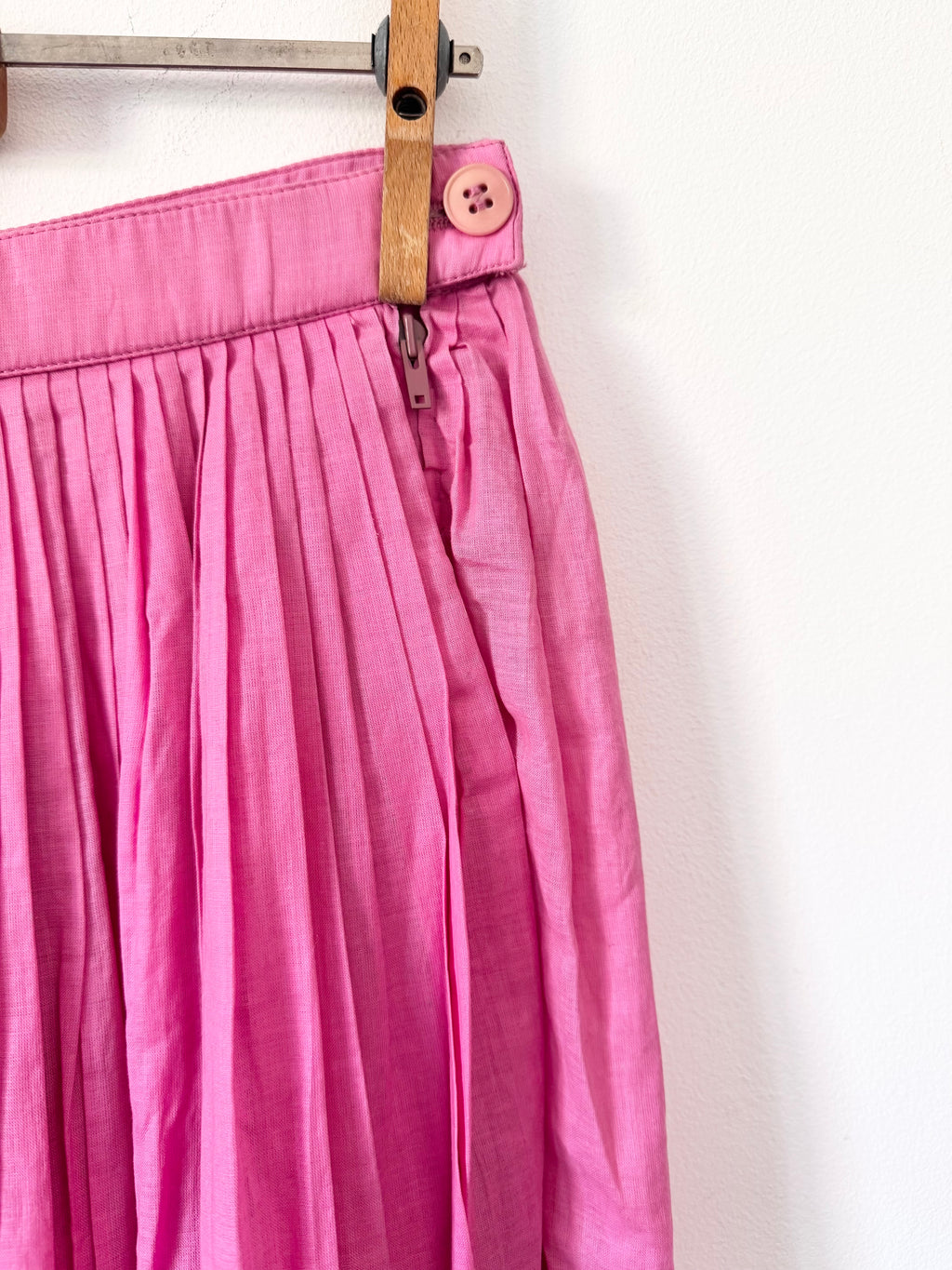 Vintage Italian Pink Cotton Skirt image 5