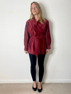 Vintage Belted Janet Ibbotson Suede Jacket image 2