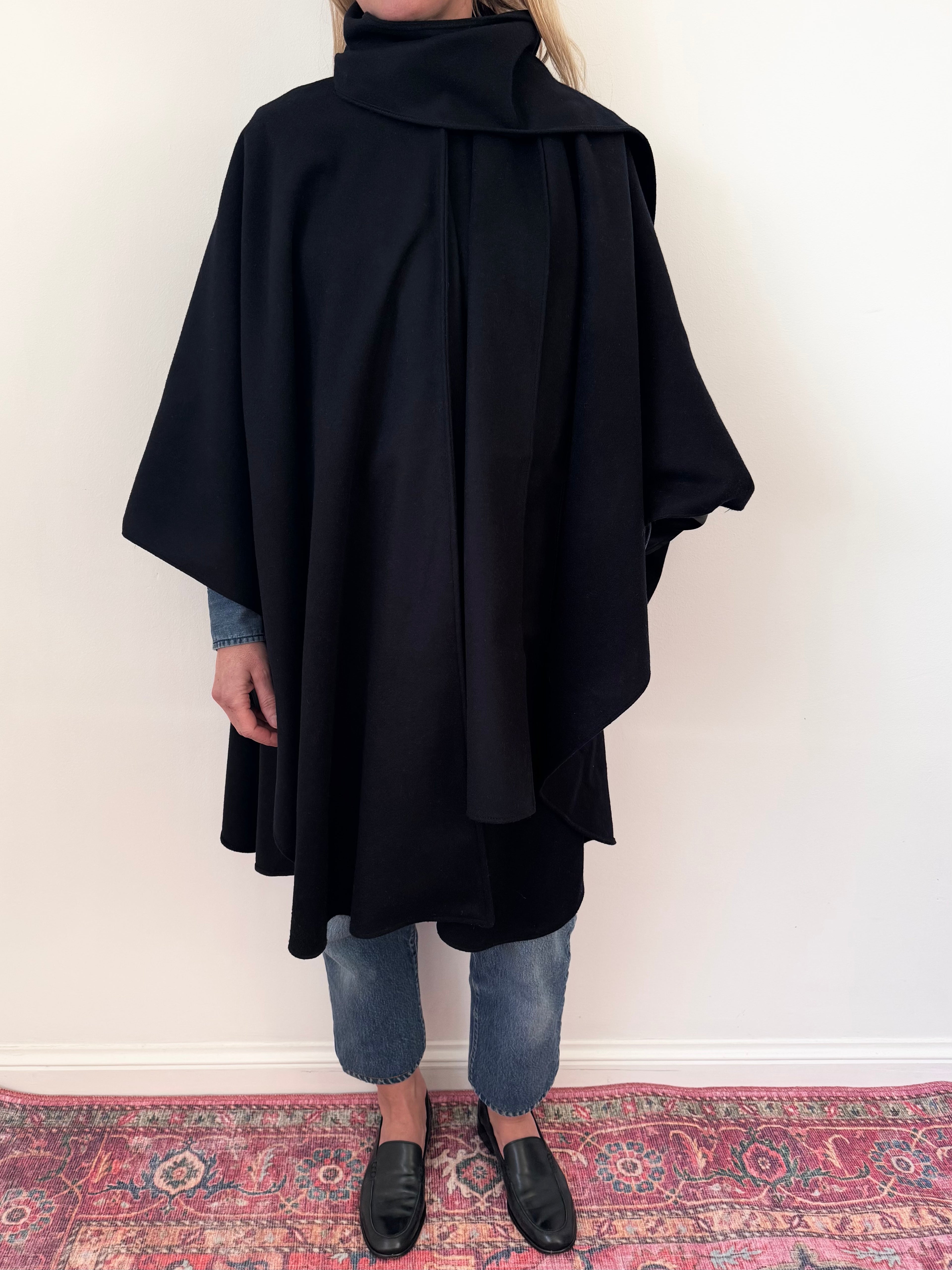 MacTaggart Vintage Cashmere and Wool Scarf Cape image 2