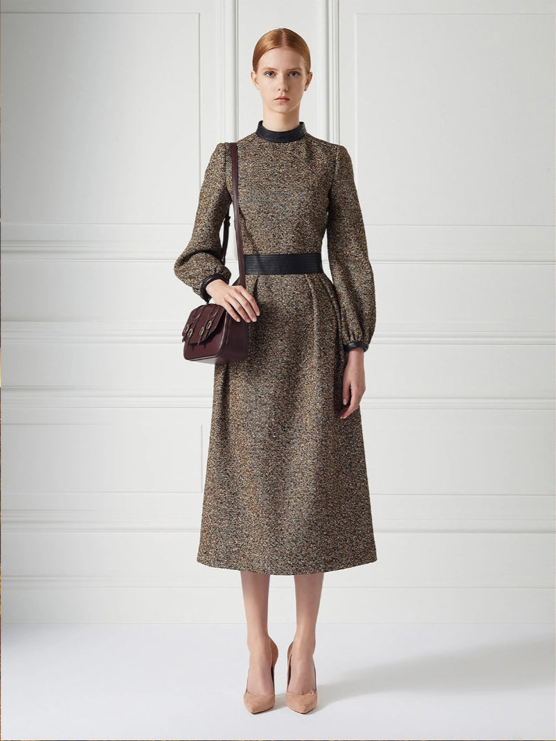 J&M Davidson Pre Owned Dress With Leather Details image 1