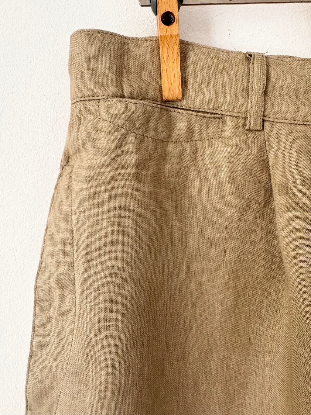 Giorgio Armani Preowned Linen Bermuda Shorts image 4