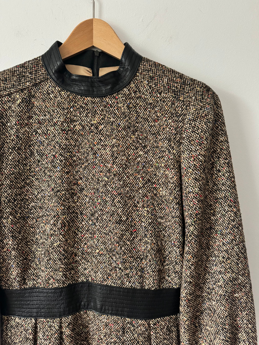 J&M Davidson Pre Owned Dress With Leather Details image 4