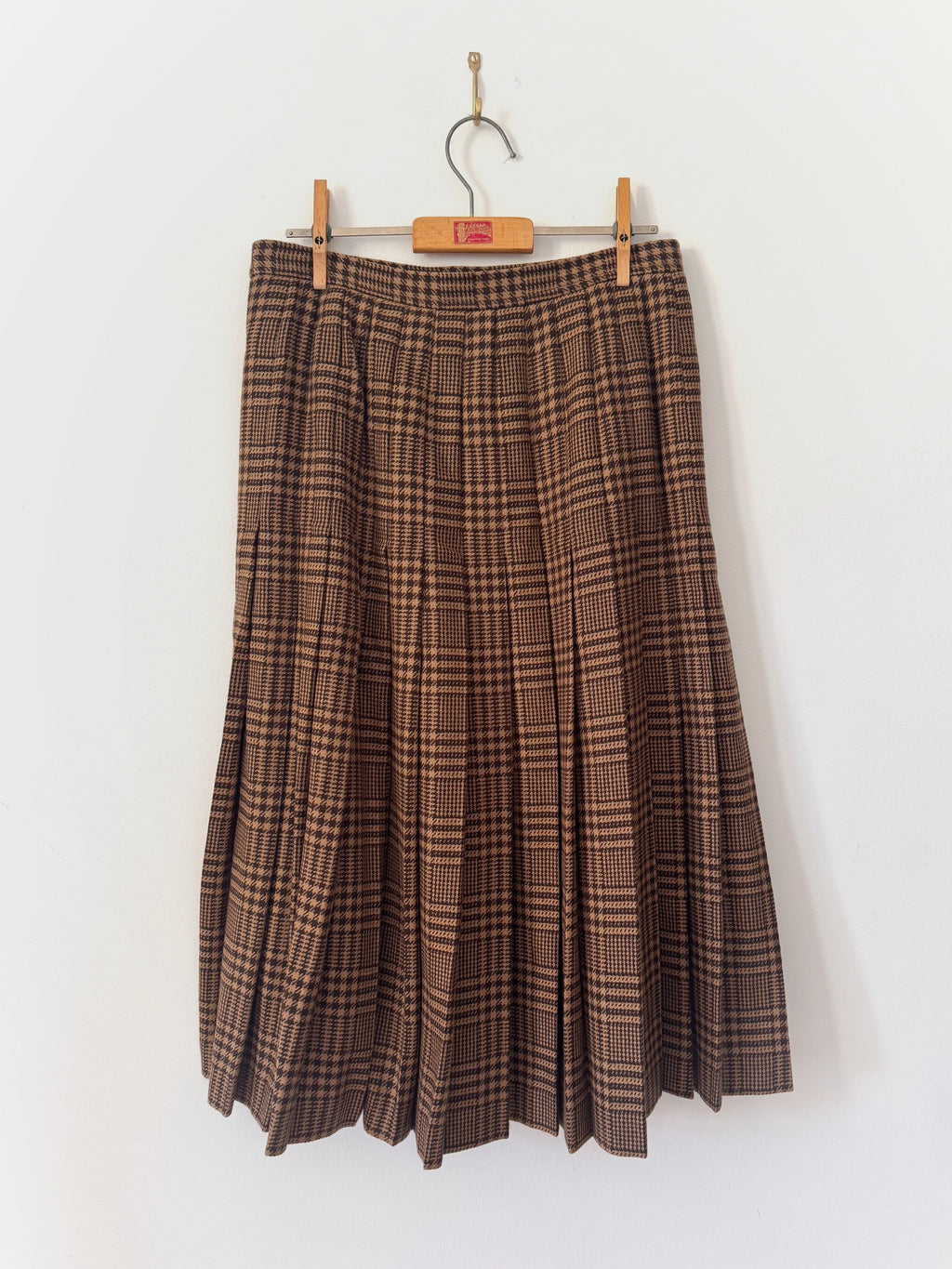 Valentino Miss V Vintage Prince of Wales Check Pleated Skirt image 5