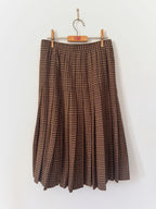 Valentino Miss V Vintage Prince of Wales Check Pleated Skirt image 5