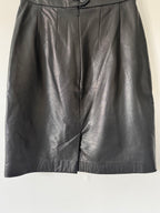 Paul Costelloe Vintage Pencil LeatherSkirt image 6