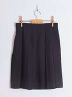 Escada Margaretha Ley Vintage Pleated Wool Blend Skirt image 3