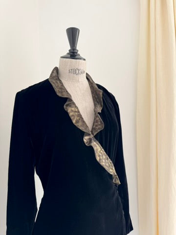 Krizia Black Velvet Dress