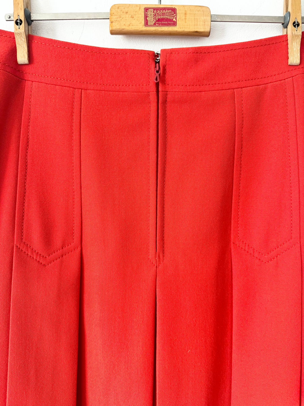 Celine Vintage Pleated Horsebit Skirt image 5