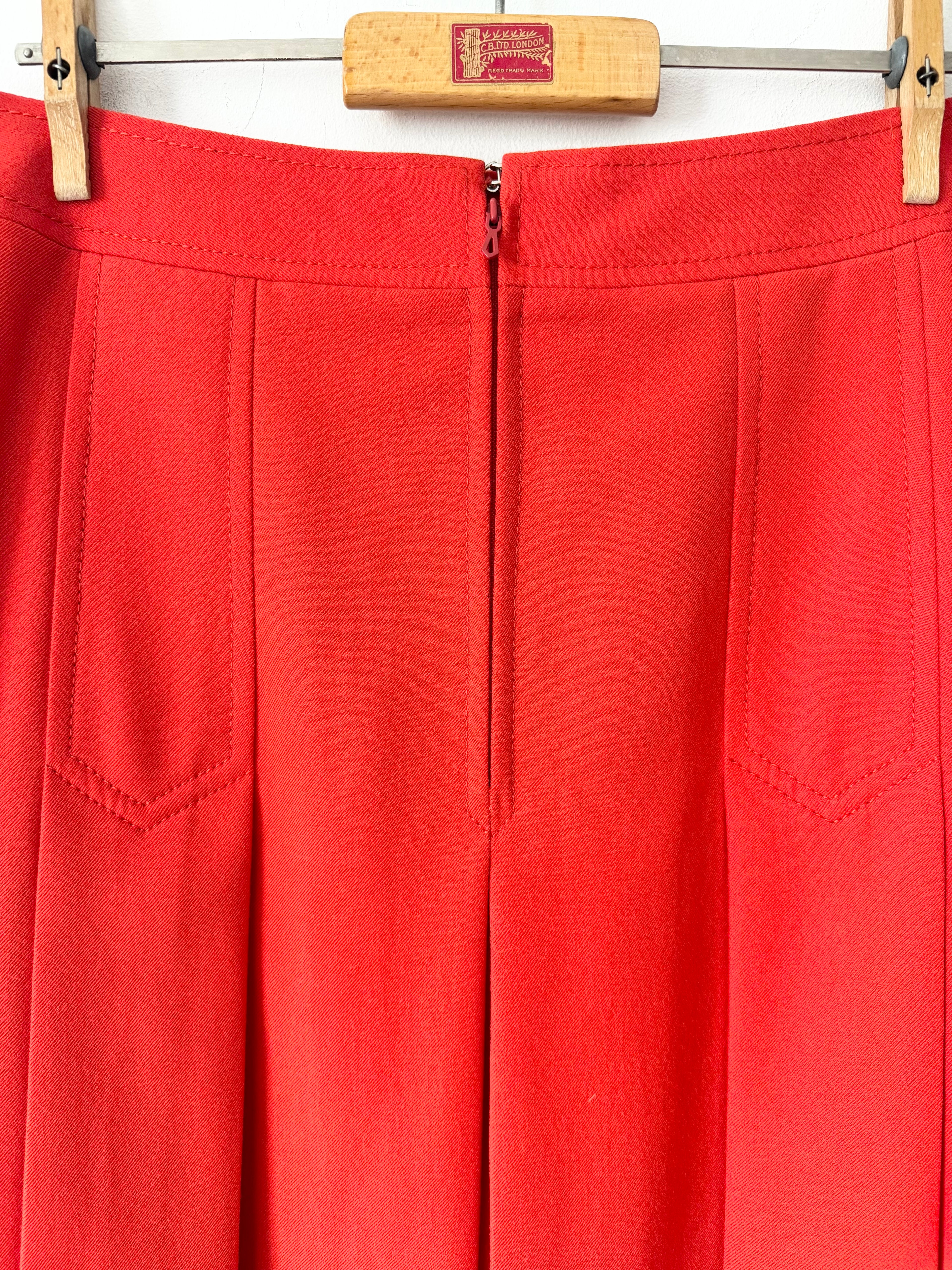 Celine Vintage Pleated Horsebit Skirt image 5