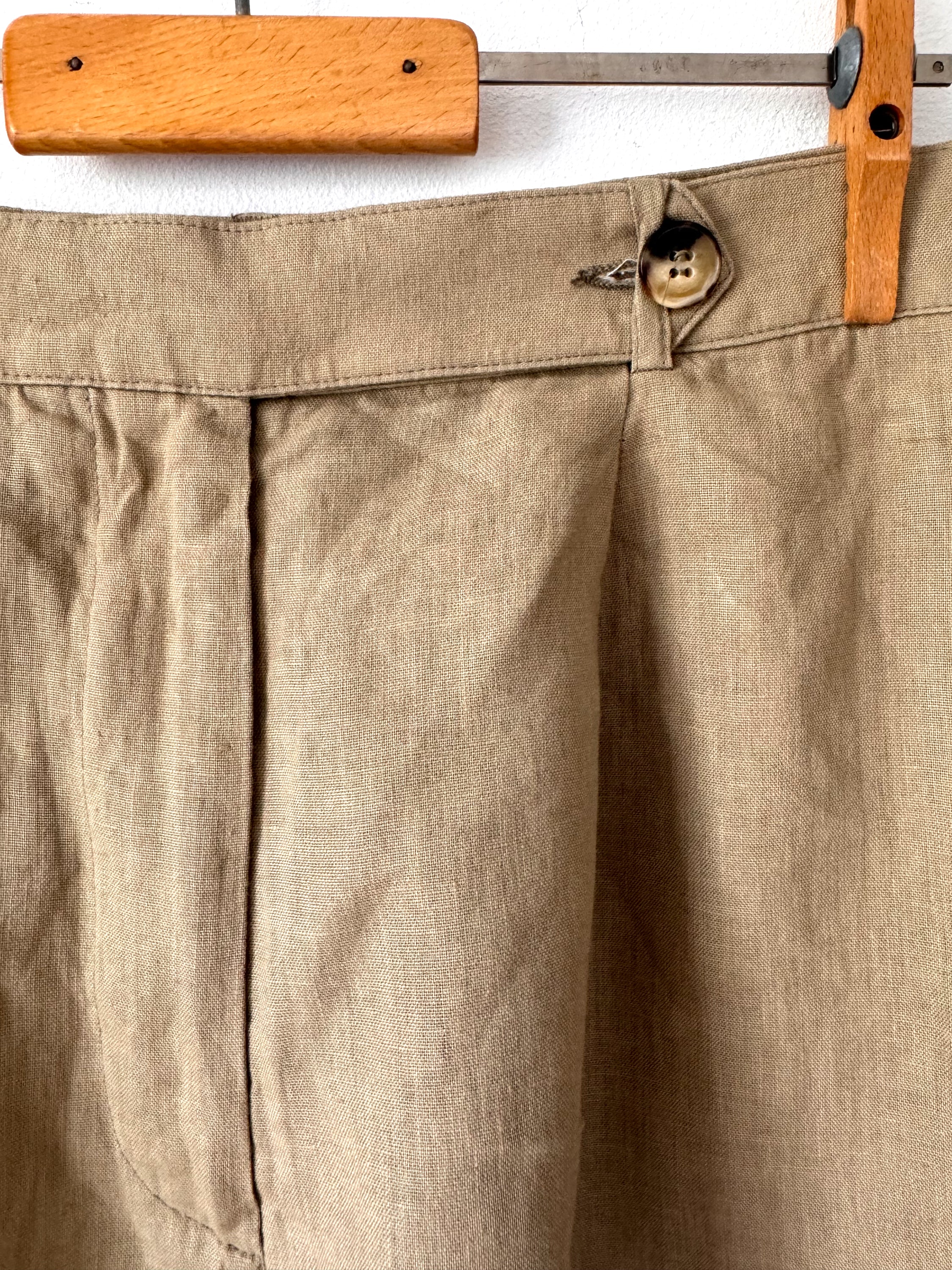 Giorgio Armani Preowned Linen Bermuda Shorts image 7