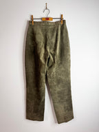 Vintage Green Suede Trousers image 3