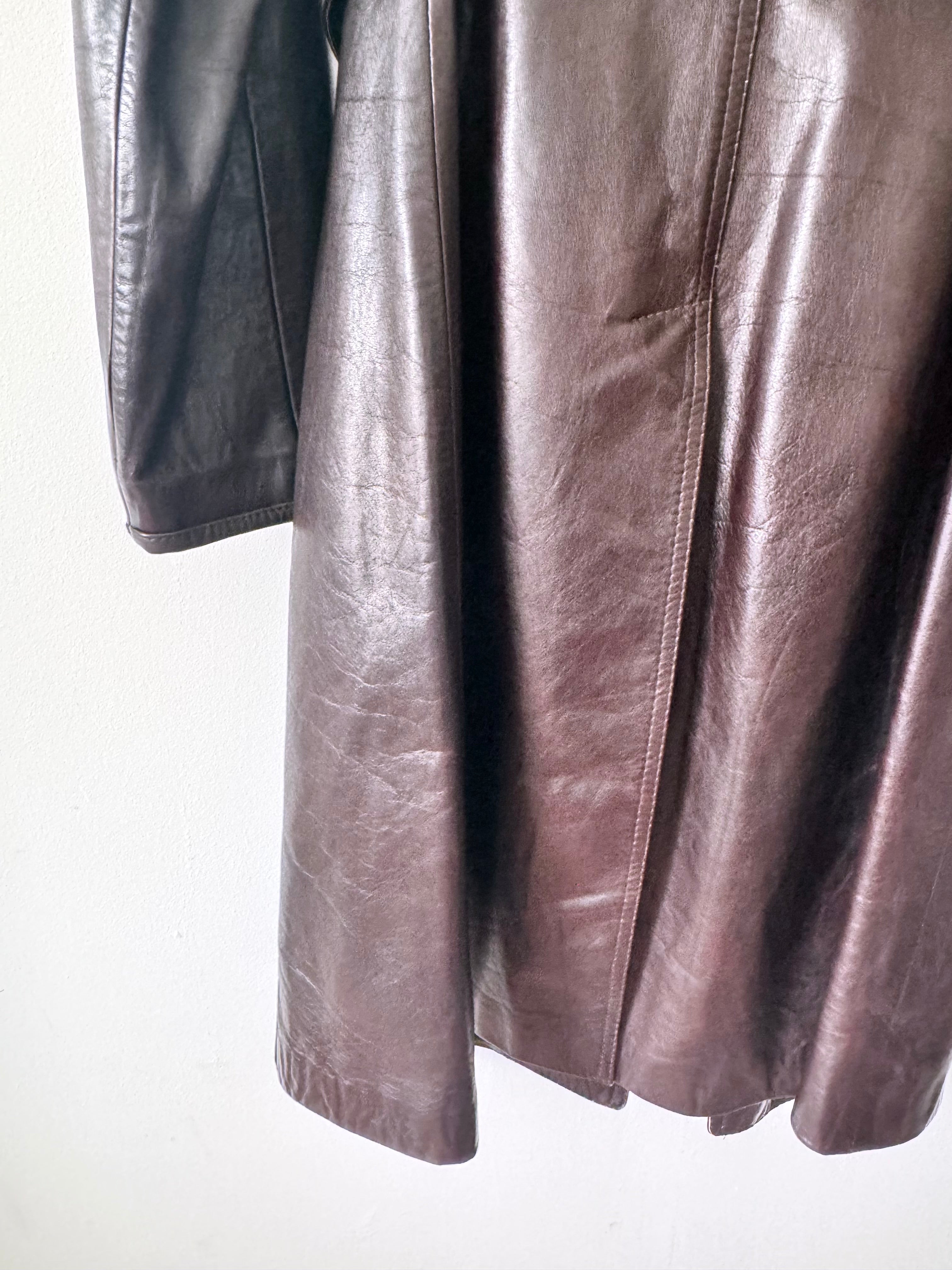 Aquascutum Vintage Leather Coat image 6