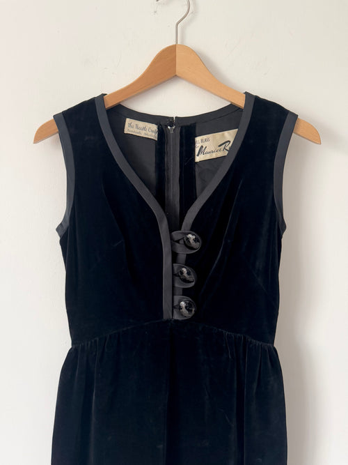 Bill Blass for Maurice Rentner Vintage Silk Velvet Dress image 1