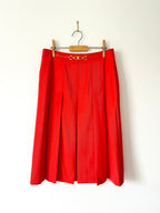 Celine Vintage Pleated Horsebit Skirt image 0