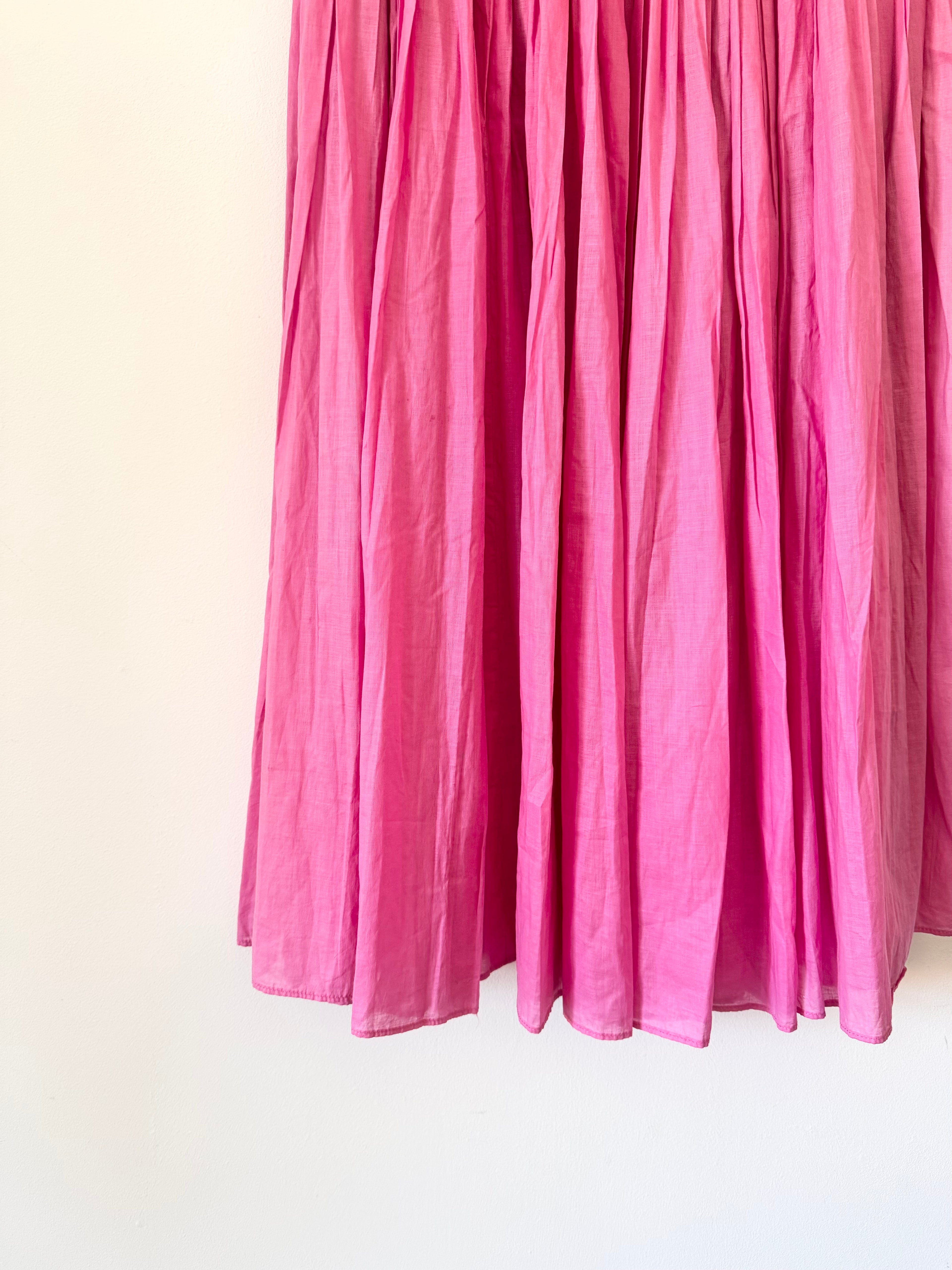 Vintage Italian Pink Cotton Skirt image 4