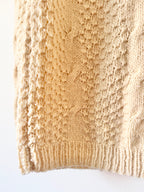 Hand-knitted Vintage Cable Knit Jumper image 4
