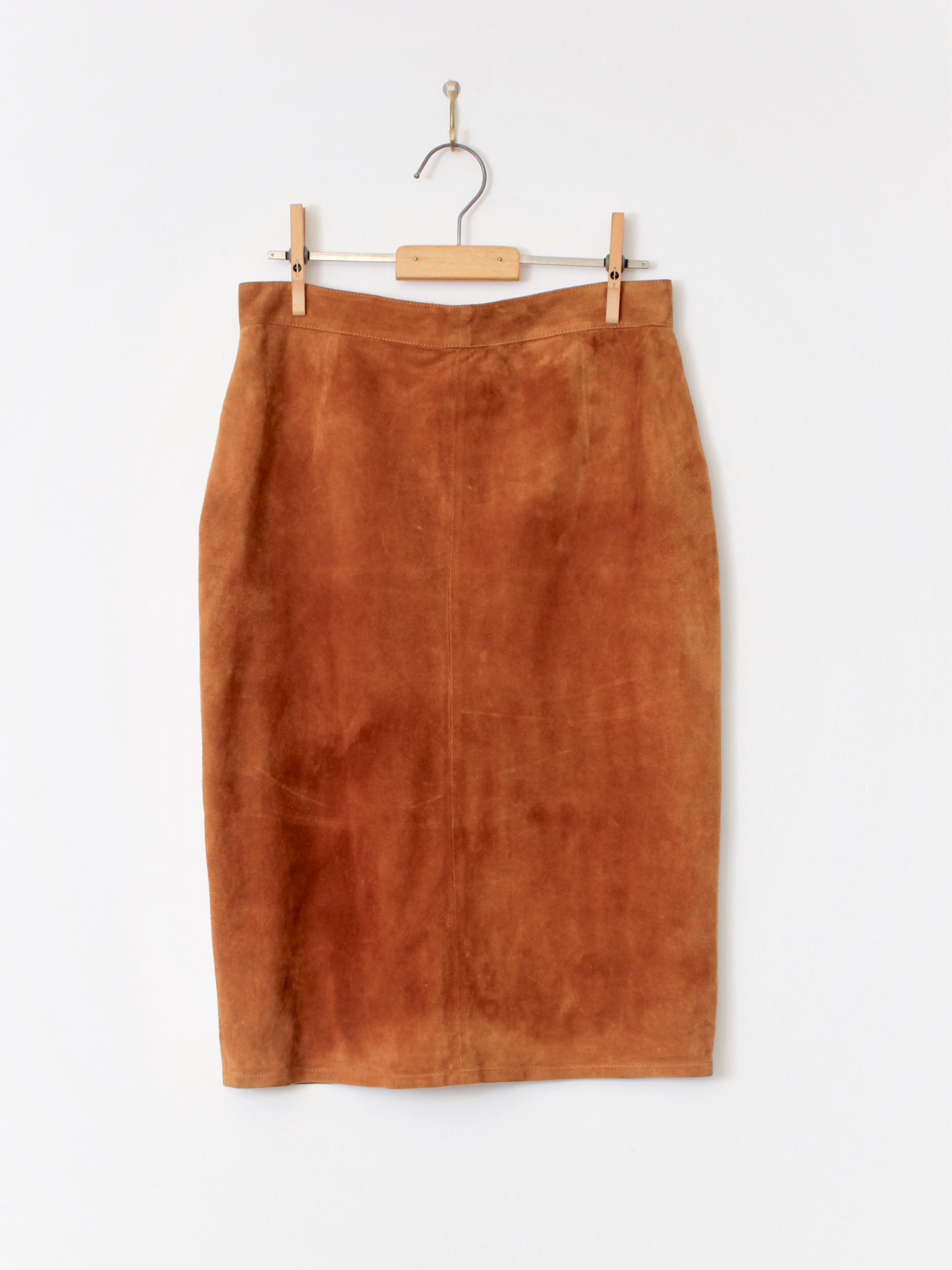 Aquascutum Preowned Suede Pencil Skirt image 0