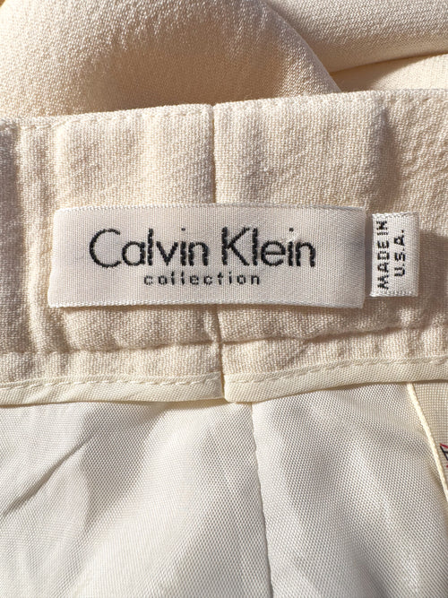 Calvin Klein Preowned Ivory Trousers image 1