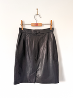 Paul Costelloe Vintage Pencil LeatherSkirt image 2
