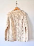 Hand-knitted Vintage Cable Knit Jumper image 2