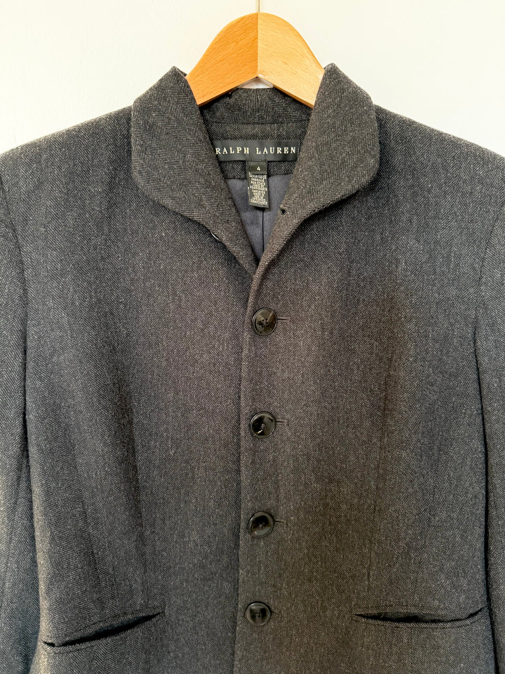 Ralph Lauren Preowned Herringbone Wool Jacket image 3