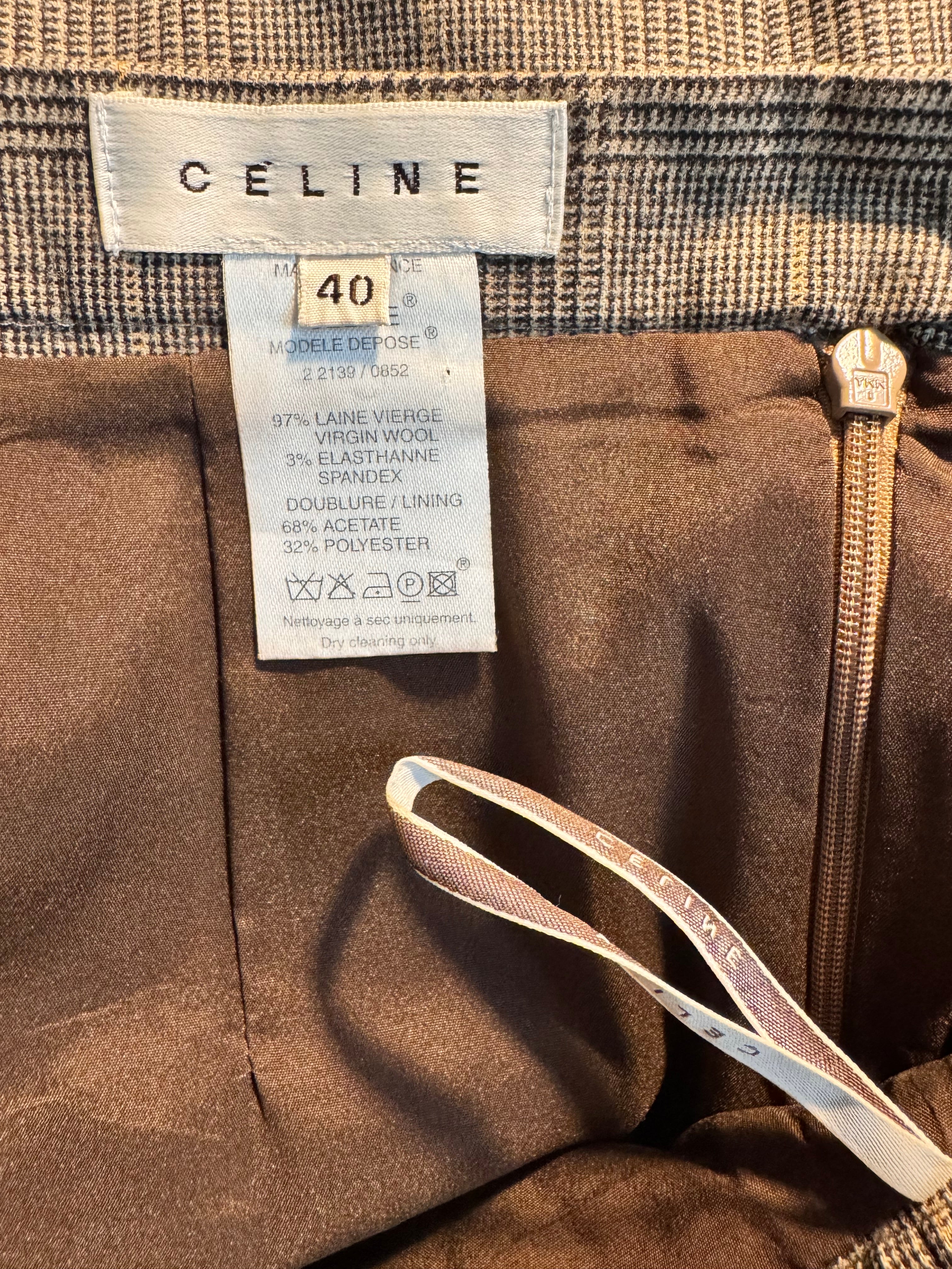 Celine Preowned Check Pencil Skirt image 5