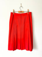 Celine Vintage Pleated Horsebit Skirt image 2