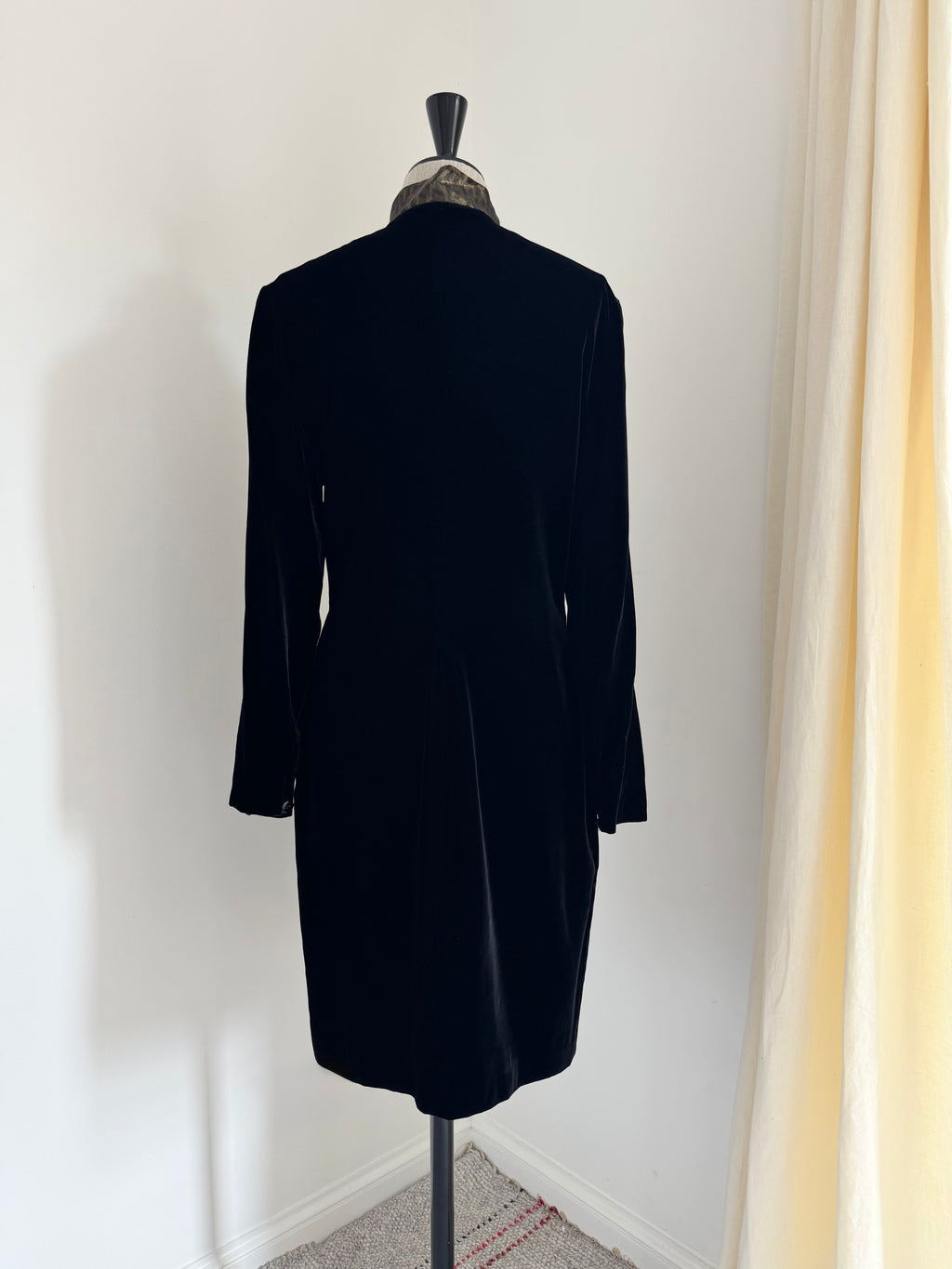 Krizia Black Velvet Dress