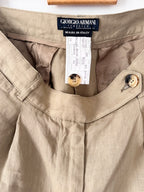 Giorgio Armani Preowned Linen Bermuda Shorts image 5