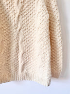 Hand-knitted Vintage Cable Knit Jumper image 8