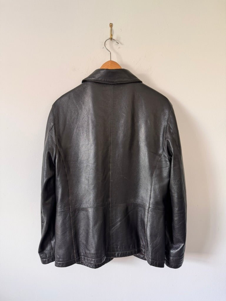 Armani Jeans Vintage Leather Jacket image 3