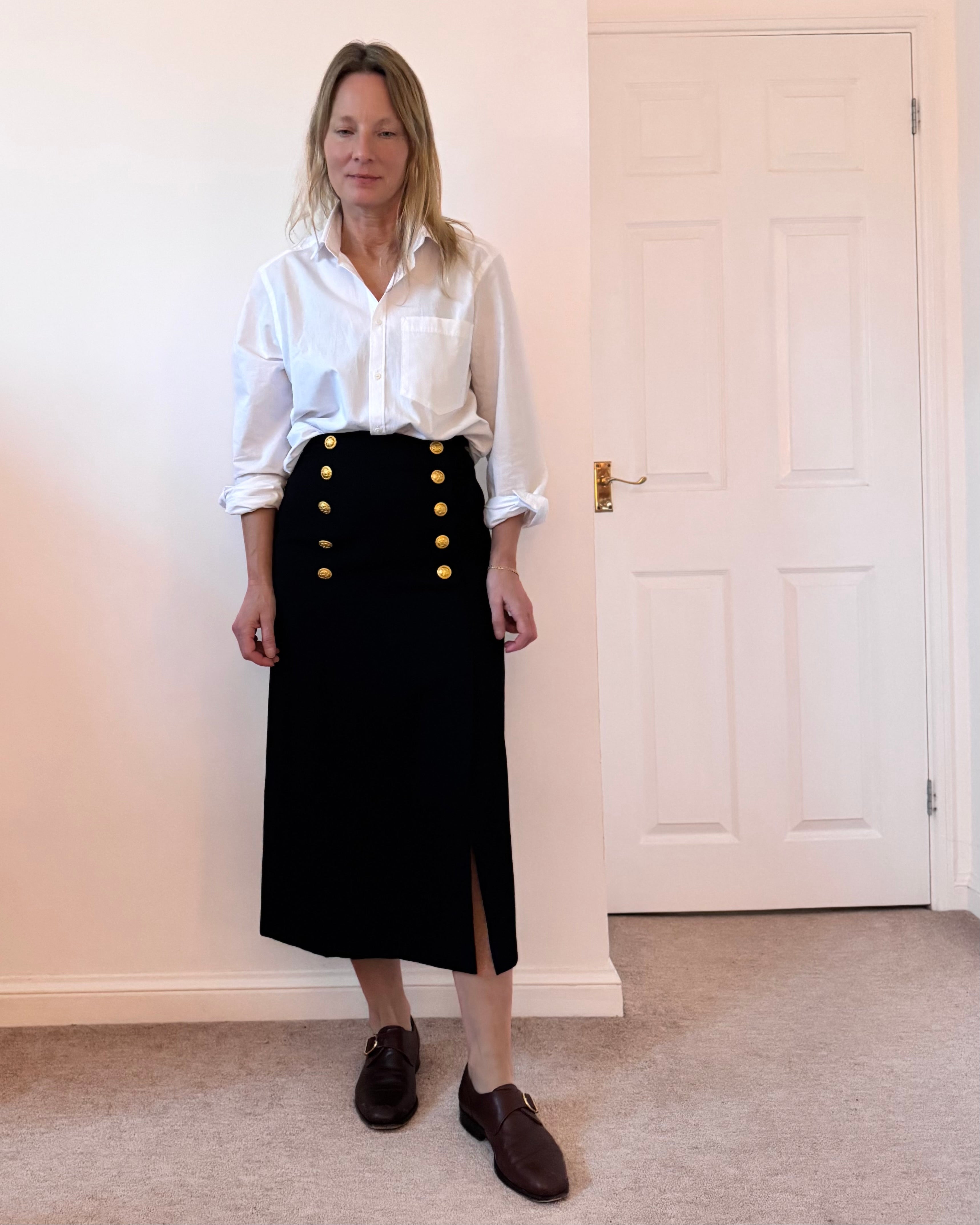 Louis Feraud Vintage Navy Sailor Skirt image 2