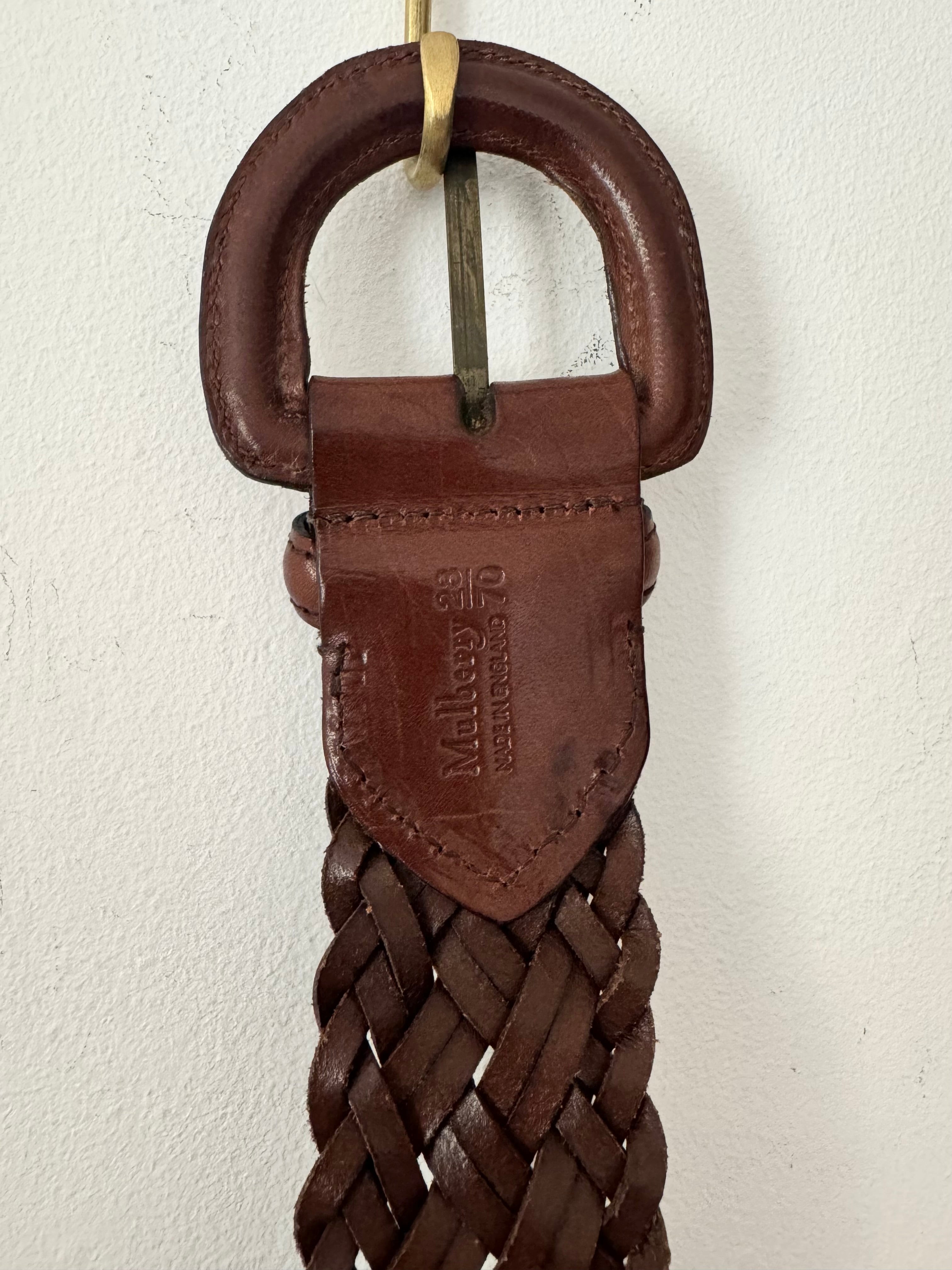 Mulberry Vintage Braided Leather Belt image 1