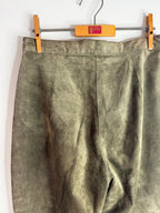 Vintage Green Suede Trousers image 5