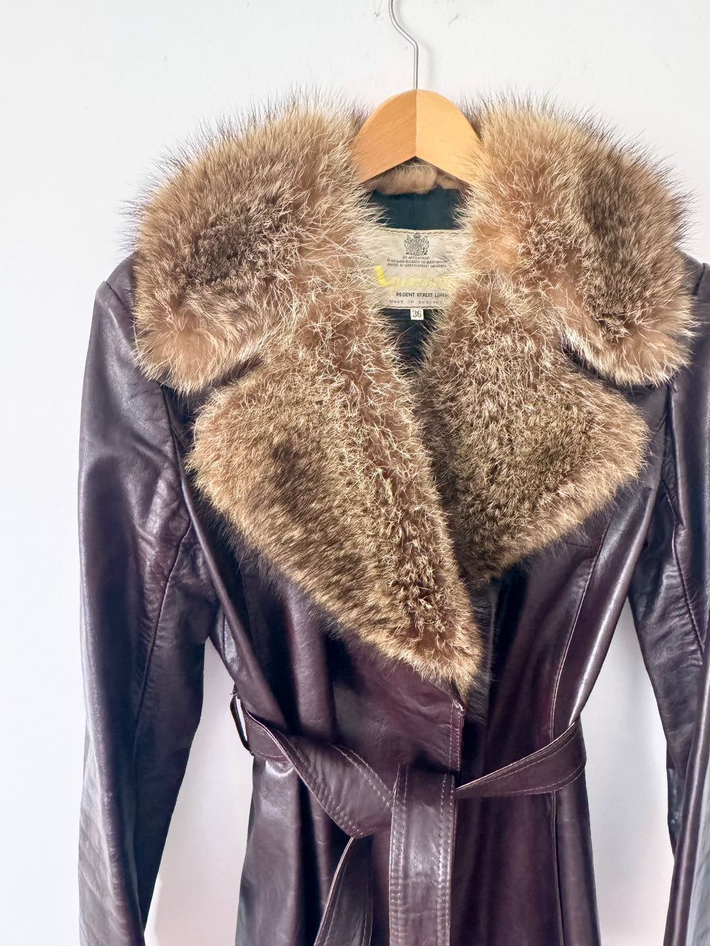 Aquascutum Vintage Leather Coat image 3