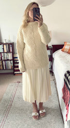 Hand-knitted Vintage Cable Knit Jumper image 1