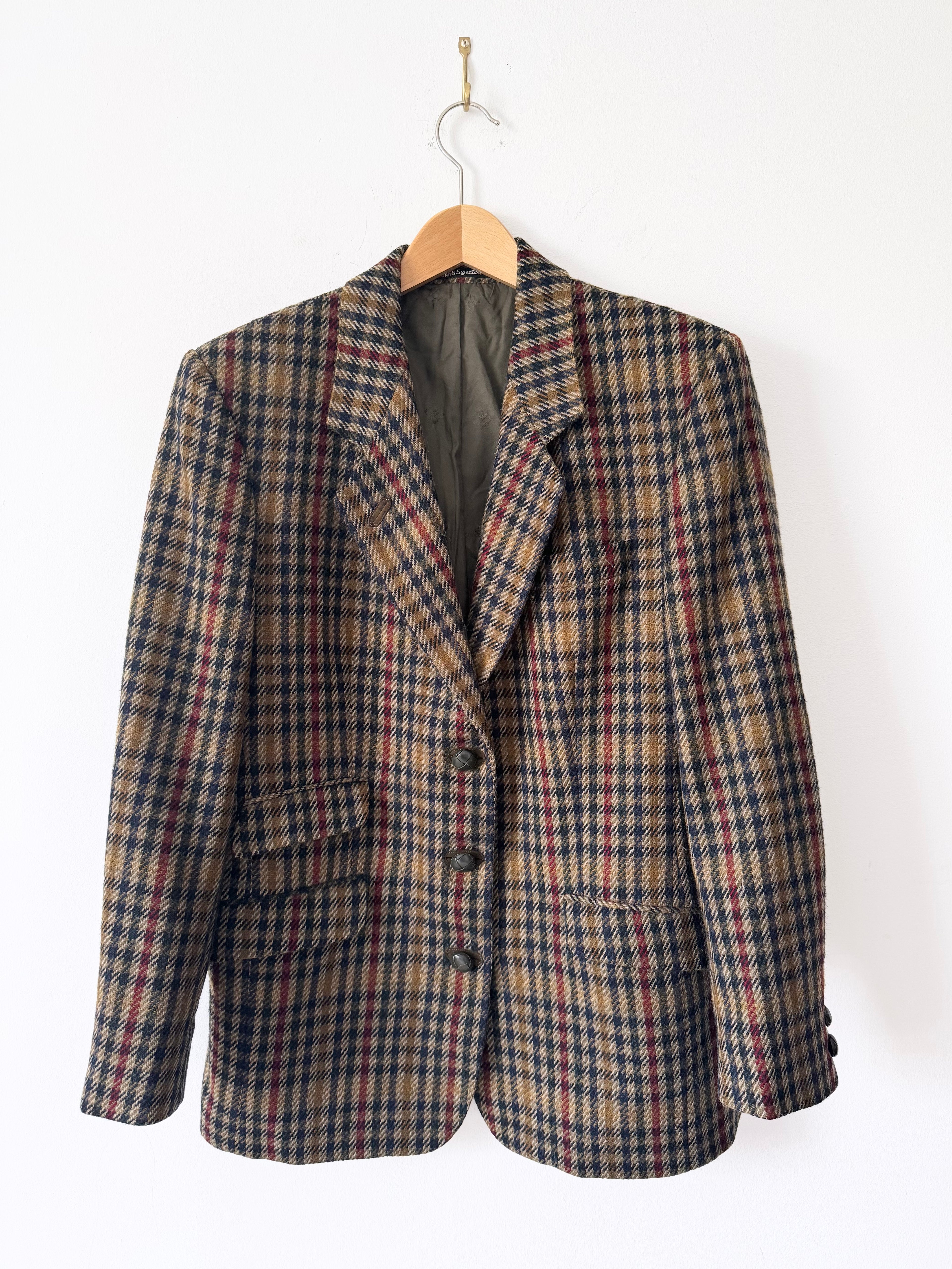 DAKS Vintage Blazer with Leather Buttons image 1