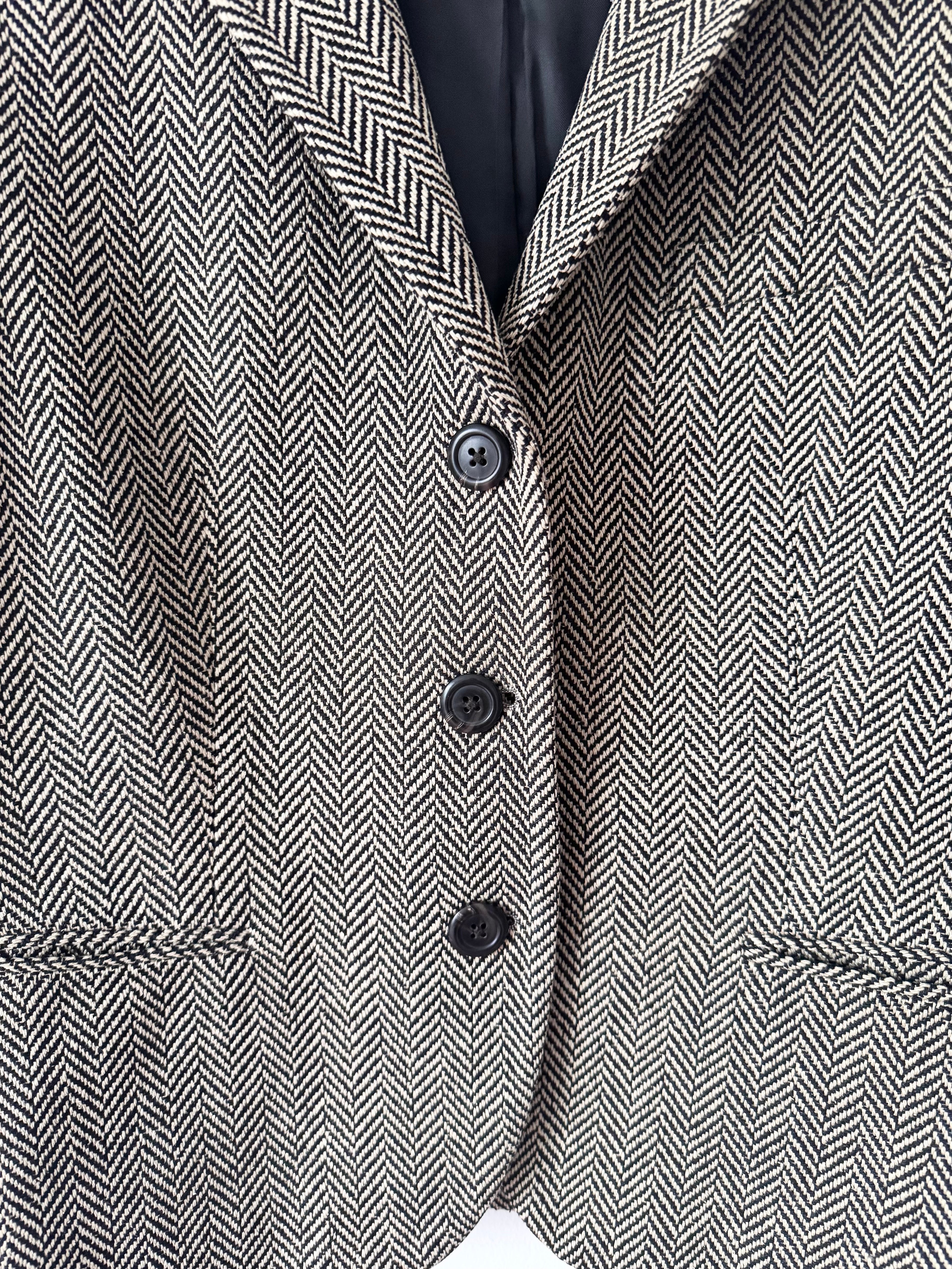 Ralph Lauren Pre-Owned Silk Herringbone Blazer image 5