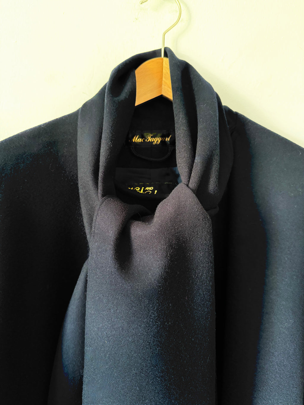 MacTaggart Vintage Cashmere and Wool Scarf Cape image 6