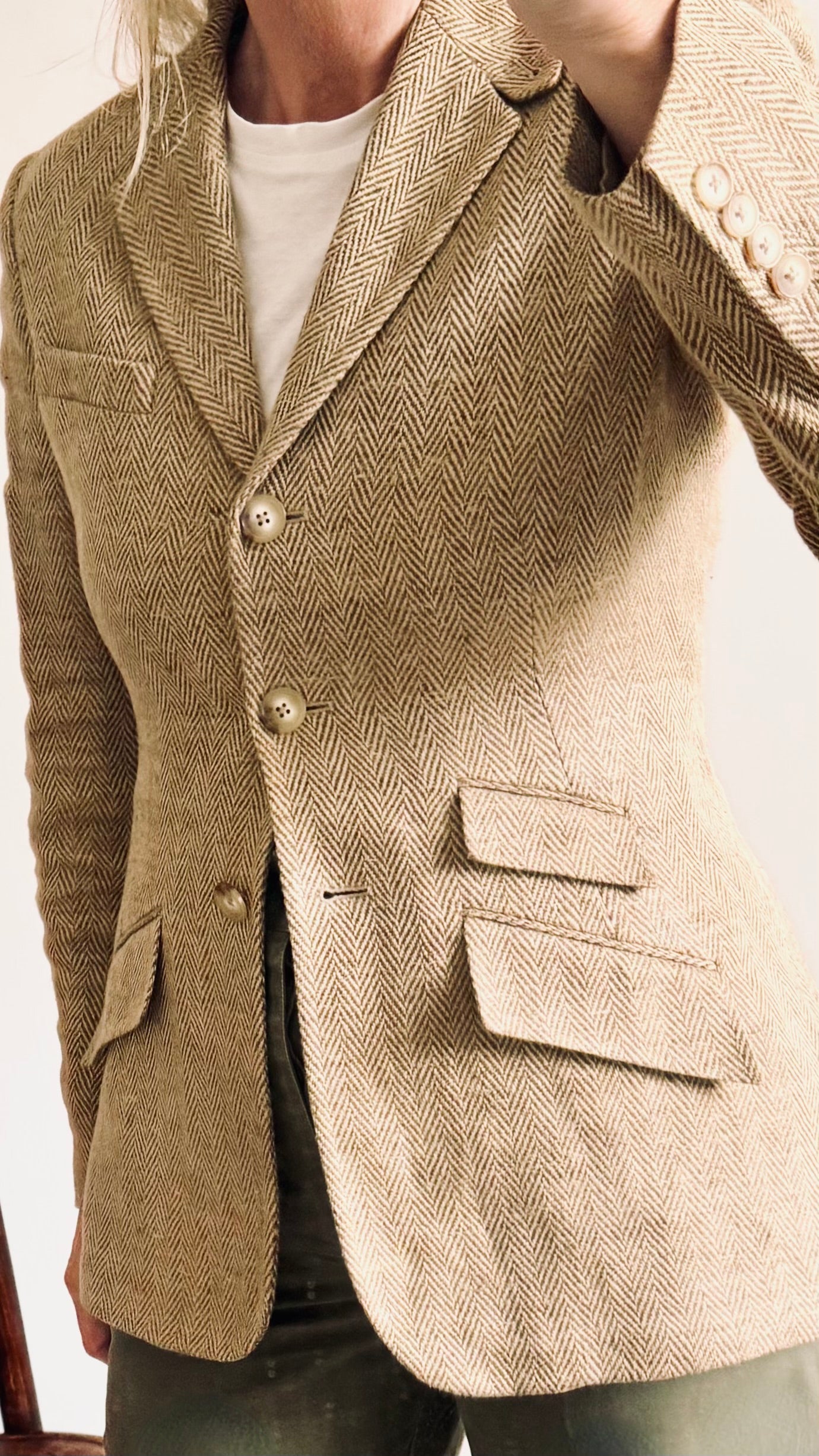 Polo Ralph Lauren Preowned Linen & Silk Blazer image 5