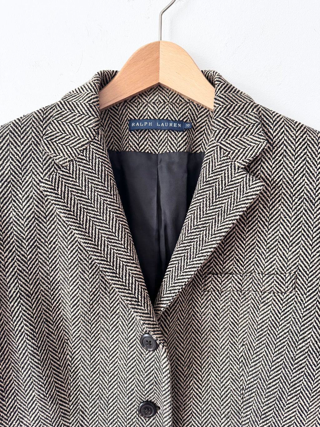 Ralph Lauren Pre-Owned Silk Herringbone Blazer image 4